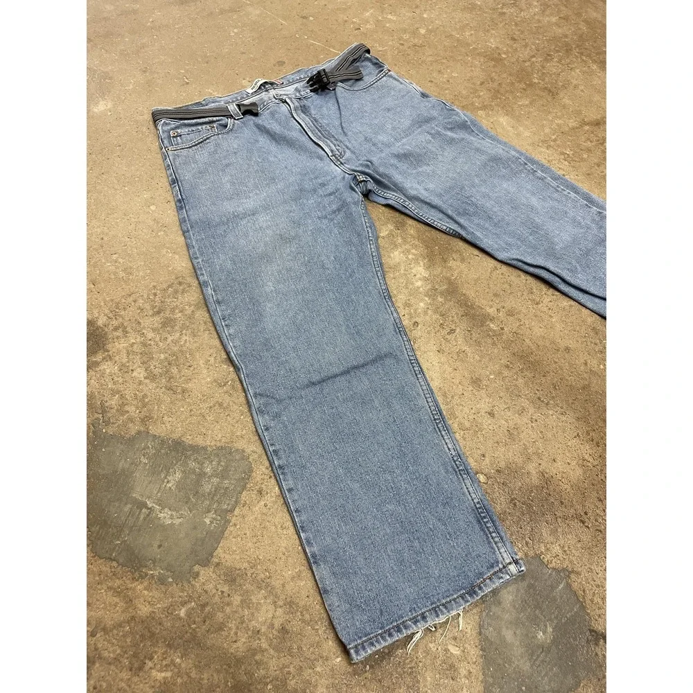 Levis 505‎ Jeans Mens 40x30 Blue Regular Fit Straight Leg Zip Fly Medium Wash